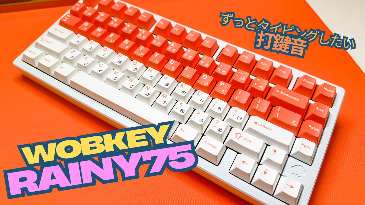 ずっとタイピングしたい打鍵音『WOBKEY Rainy75』長期使用レビュー