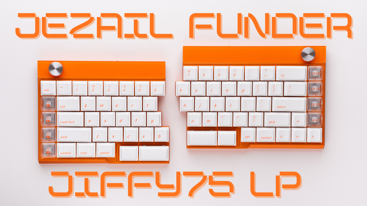 すぐに習得できる分割キーボード！？「Jezail Funder Jiffy75 LP」使用レビュー