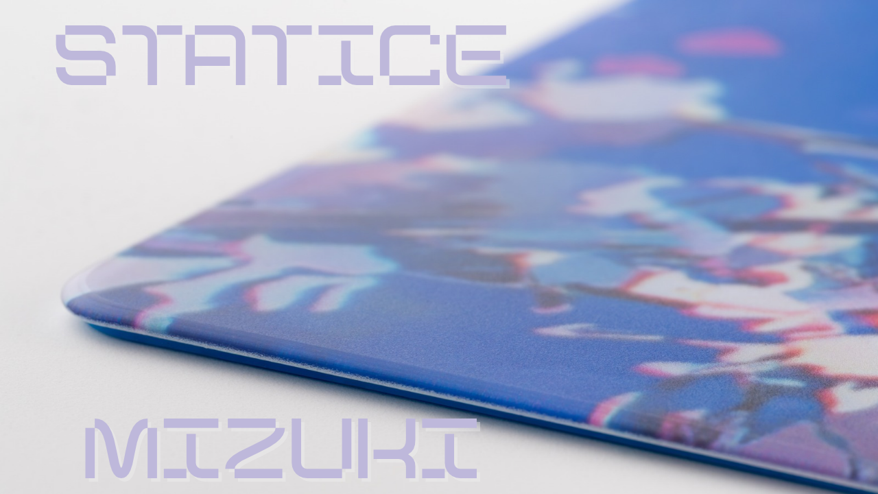テクスチャ感際立つスピード系ガラスマウスパッド「Statice Mizuki」使用レビュー